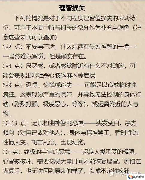 异化之地理智值的作用解析：san值系统增益效果详解